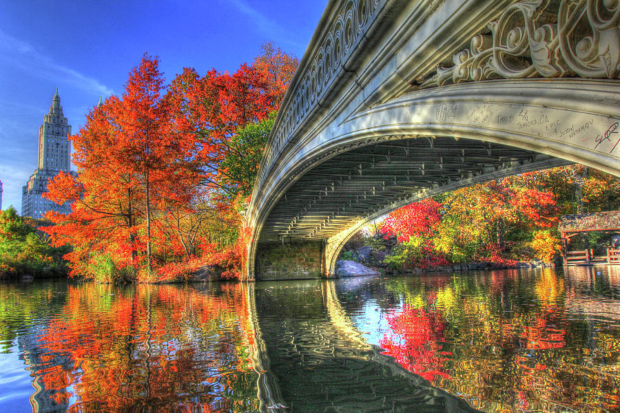 Central Park Photograph - Bow Bridge by Robert Goldwitz