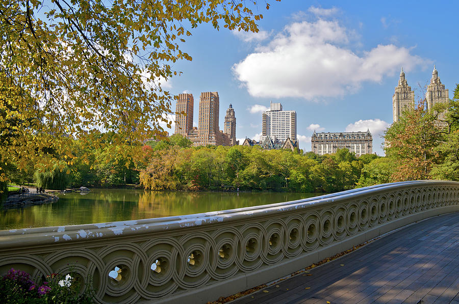 Bow Bridge Scenic Lake View, Central Photograph by Jaylazarin