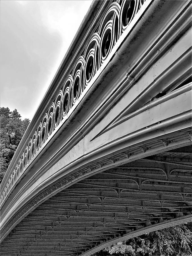Bow Bridge Side B W  Photograph by Rob Hans
