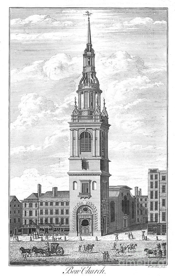 Bow Church Drawing by Print Collector