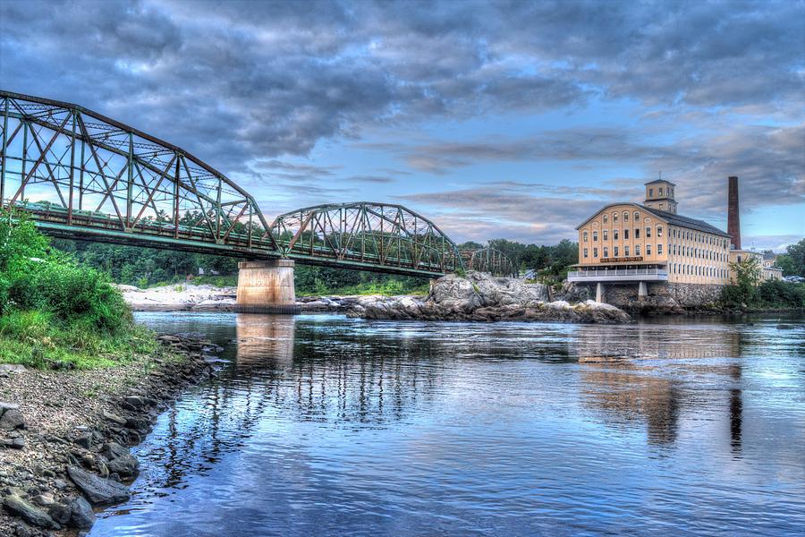 Bridge Photograph - Bowdoin Mill by Randy Dyer