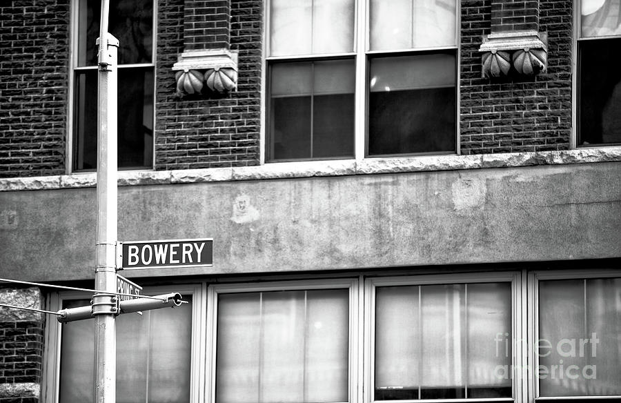 Bowery and Prince Street in New York City Photograph by John Rizzuto