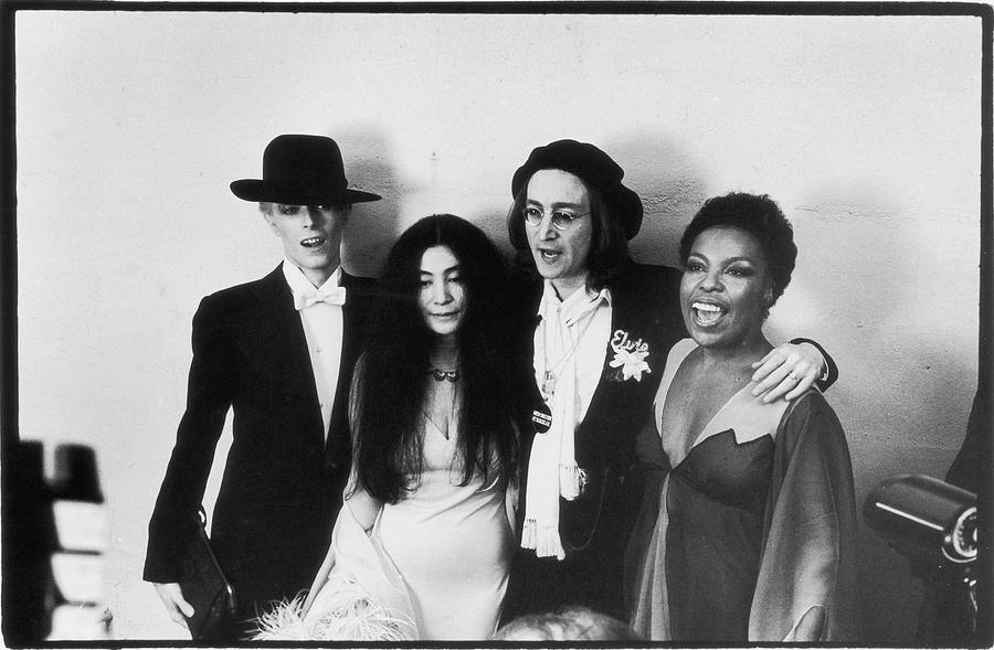 Bowie, Ono, Lennon, & Flack At The Photograph by Fred W. McDarrah Bowie, Ono, Lennon, & Flack At The Photograph by Fred W. McDarrah