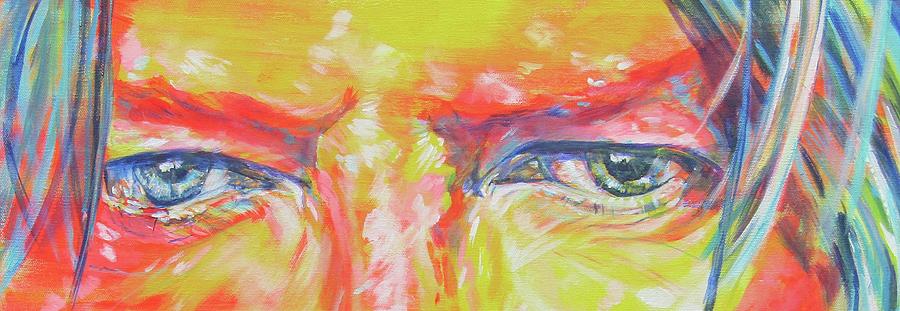 Bowies Eyes Painting by Karin McCombe Jones