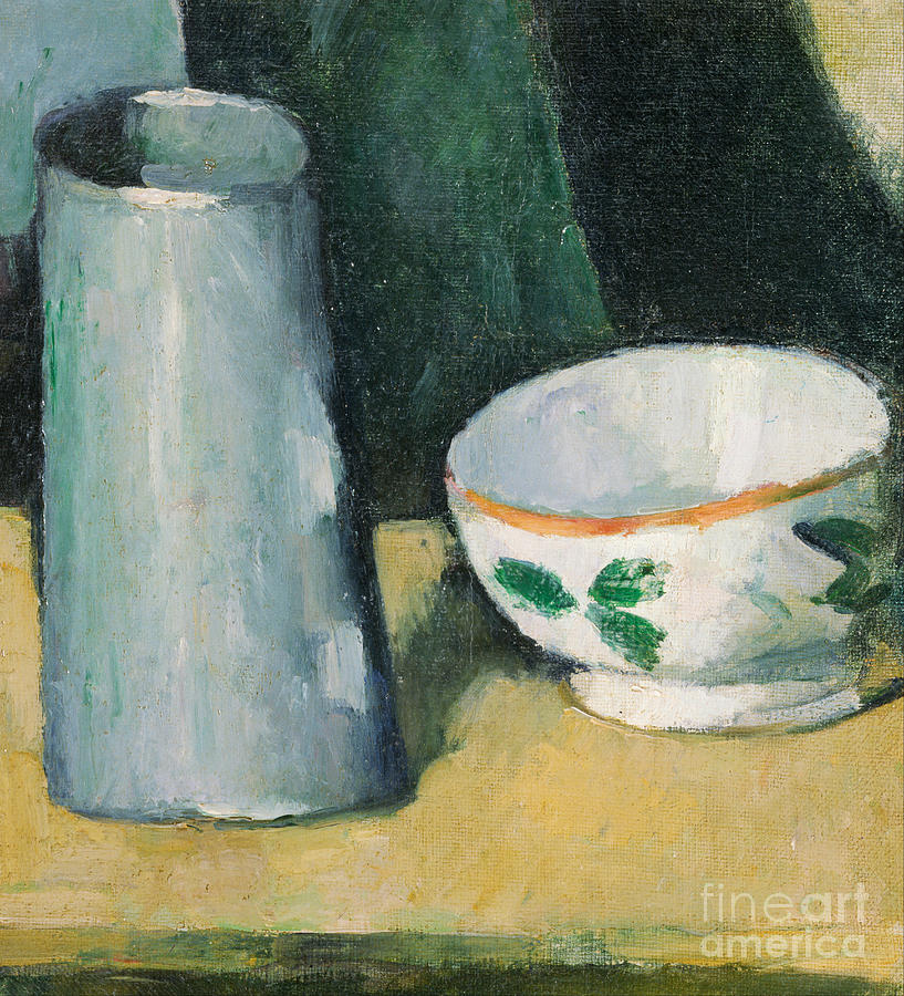 Bowl And Milk-jug. Artist Cézanne Drawing by Heritage Images