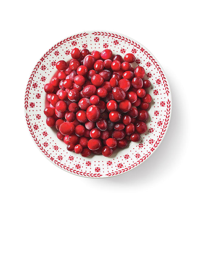 Bowl of cranberries Photograph by Cuisine at Home