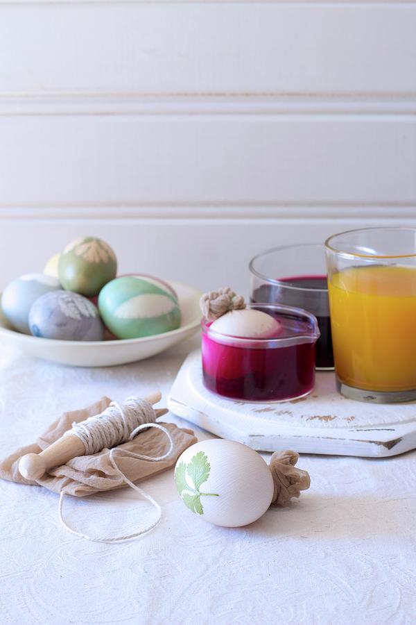 Bowl Of Natural Dyes For Dying Eggs Photograph by Great Stock!