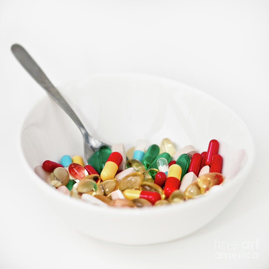 Bowl Of Pills Photograph by Microgen Images/science Photo Library