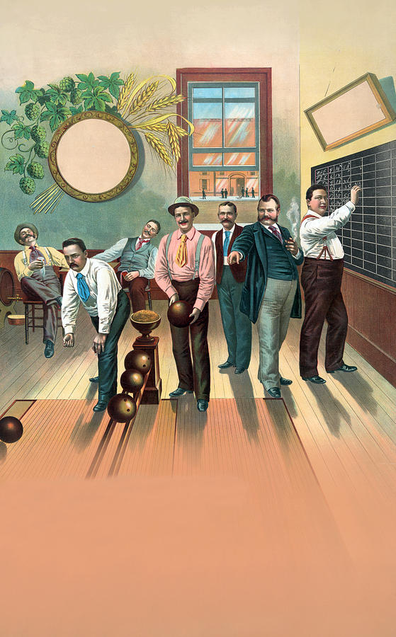 Bowling Alley #191 Painting by H. Schile