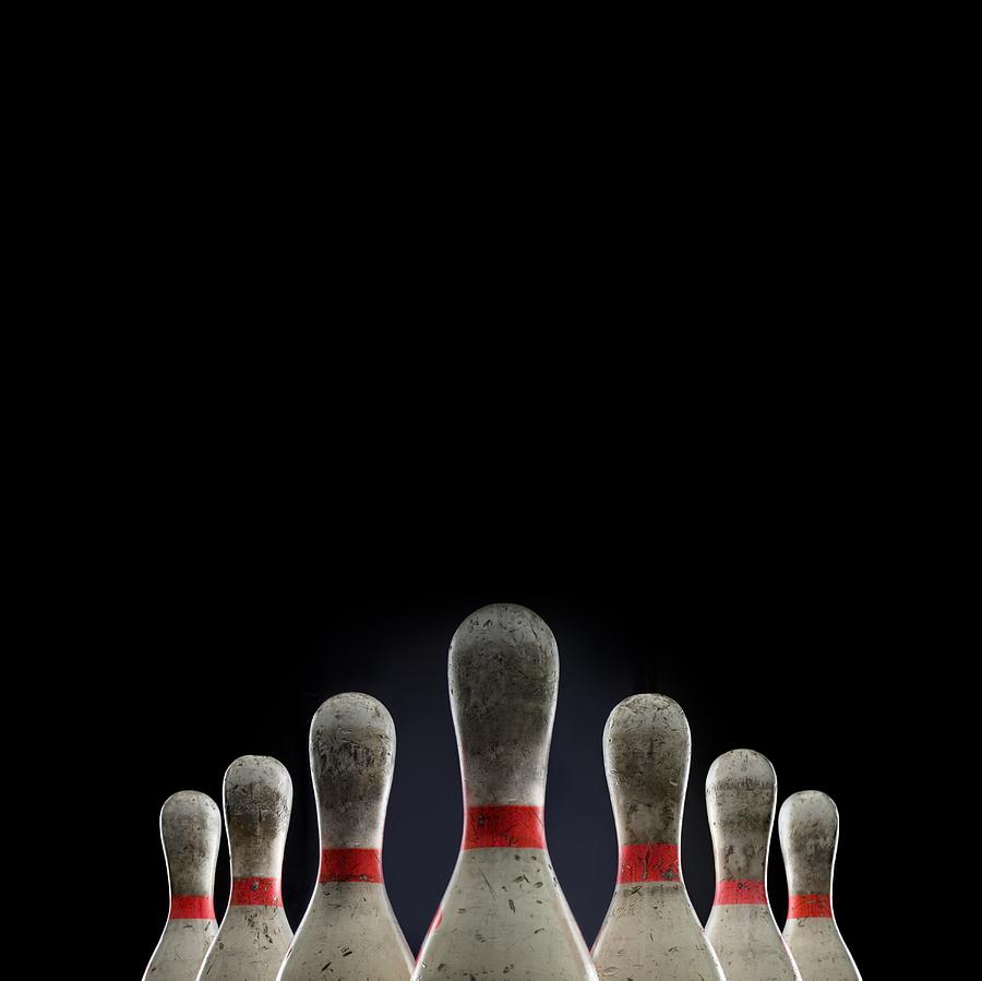 Bowling Pins Top Half Only Photograph by Rubberball/mike Kemp
