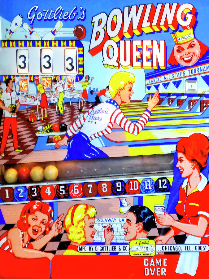 Bowling Queen Pinball Photograph by Dominic Piperata
