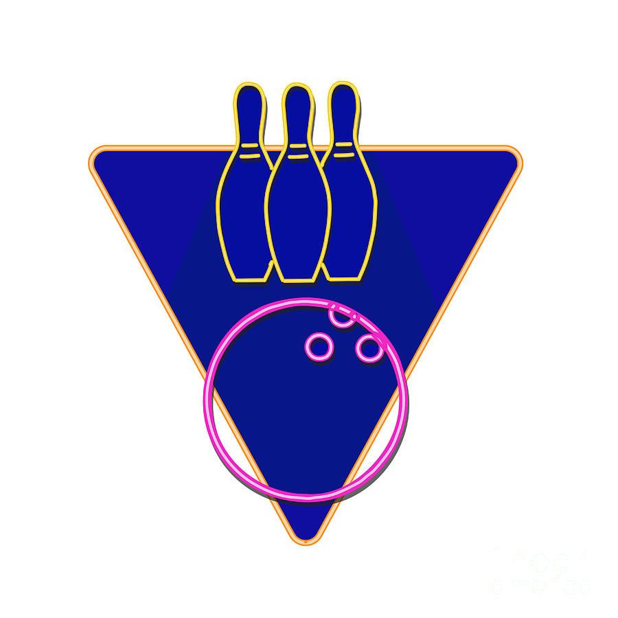 Bowling Strike Neon Sign Digital Art by Aloysius Patrimonio - Fine Art
