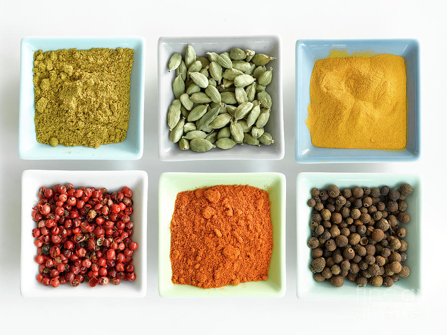 Bowls Of Spices Photograph by Maximilian Stock Ltd/science Photo Library