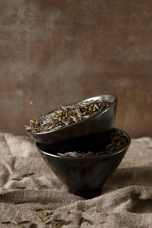 Bowls Of Wild Rice Photograph by Patricia Miceli