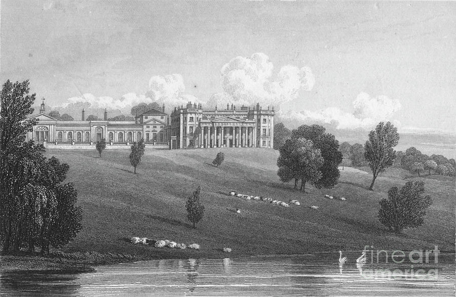 Bowood Park, Wiltshire, 1825 Drawing by Print Collector