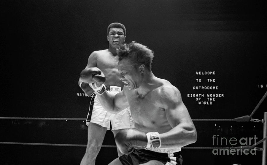 Boxer Muhammad Ali Knocking Photograph by Bettmann