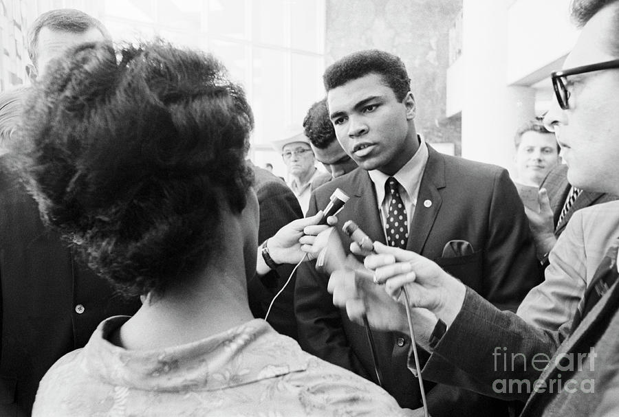 Boxer Muhammad Ali Meeting With Press Photograph by Bettmann
