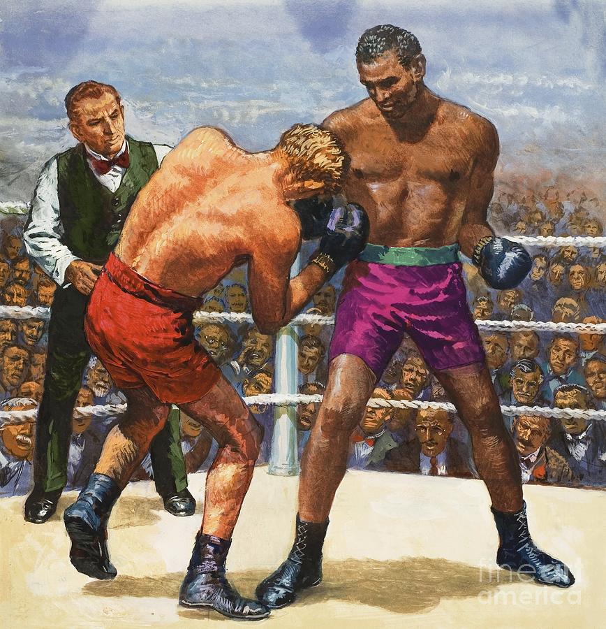 Boxing Painting by English School