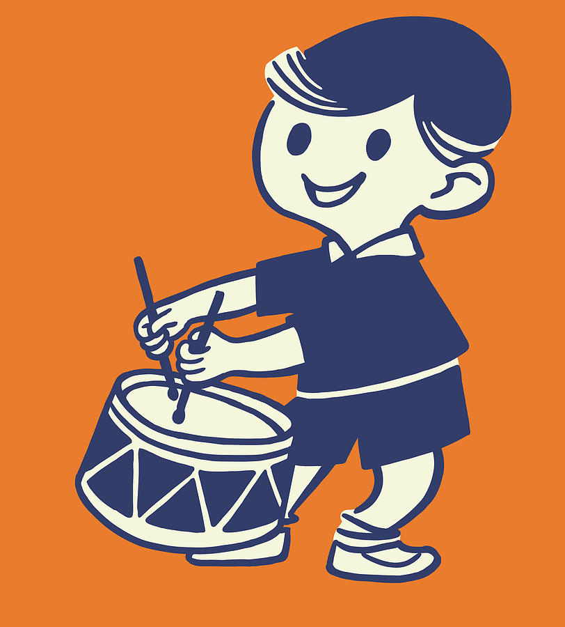 Boy Drumming Csa Images 