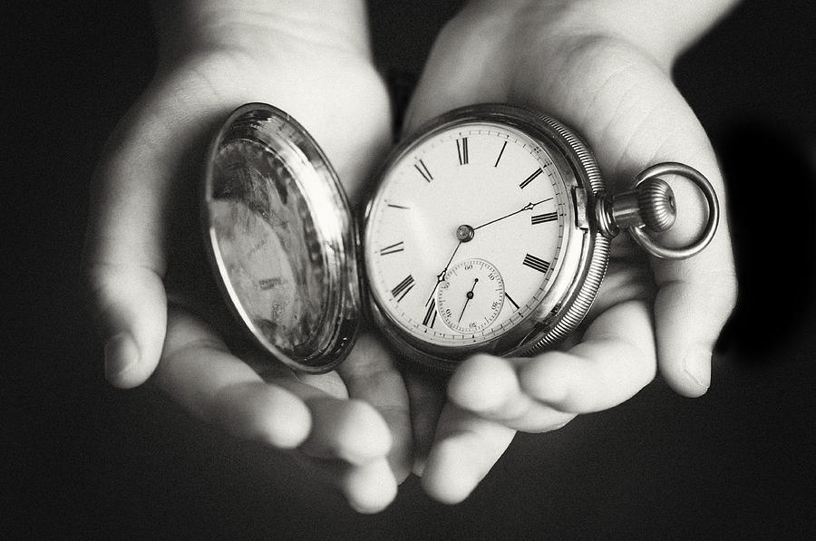Boy Holding Pocket Watch Photograph by Holly Anissa Photography