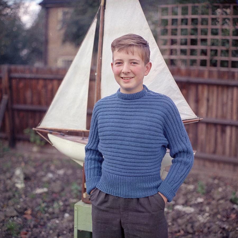 Toy Photograph - Boy In Blue by Chaloner Woods