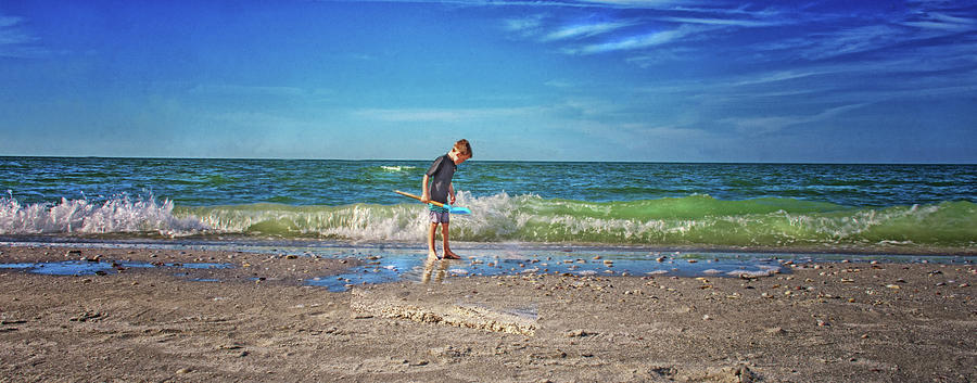 Boy in the Sand Photograph by Jolynn Reed
