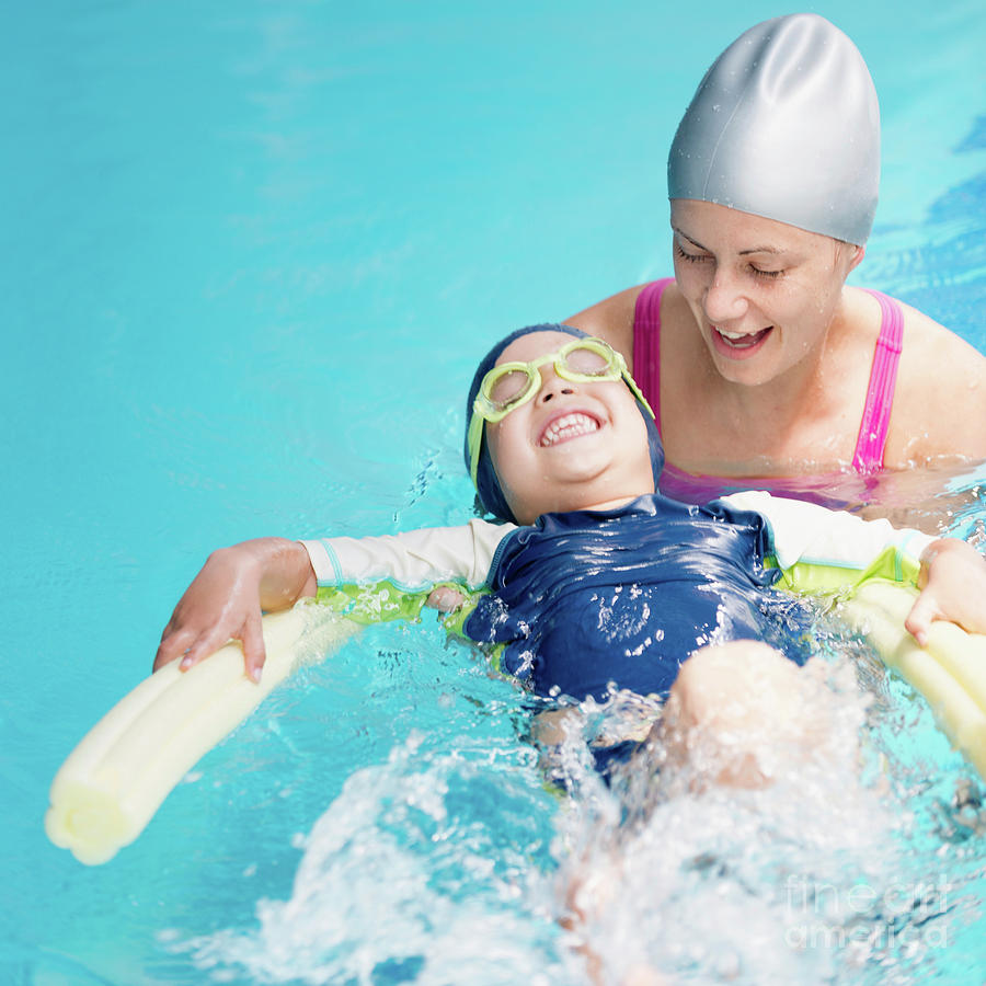 Boy Learning To Swim Photograph by Science Photo Library Boy Learning To Swim Photograph by Science Photo Library