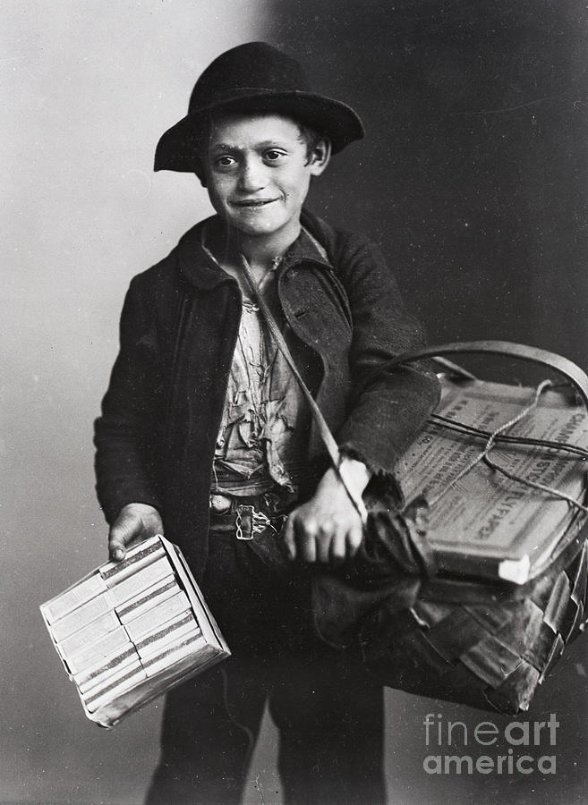 Boy Selling Flypaper And Matches Photograph by Bettmann