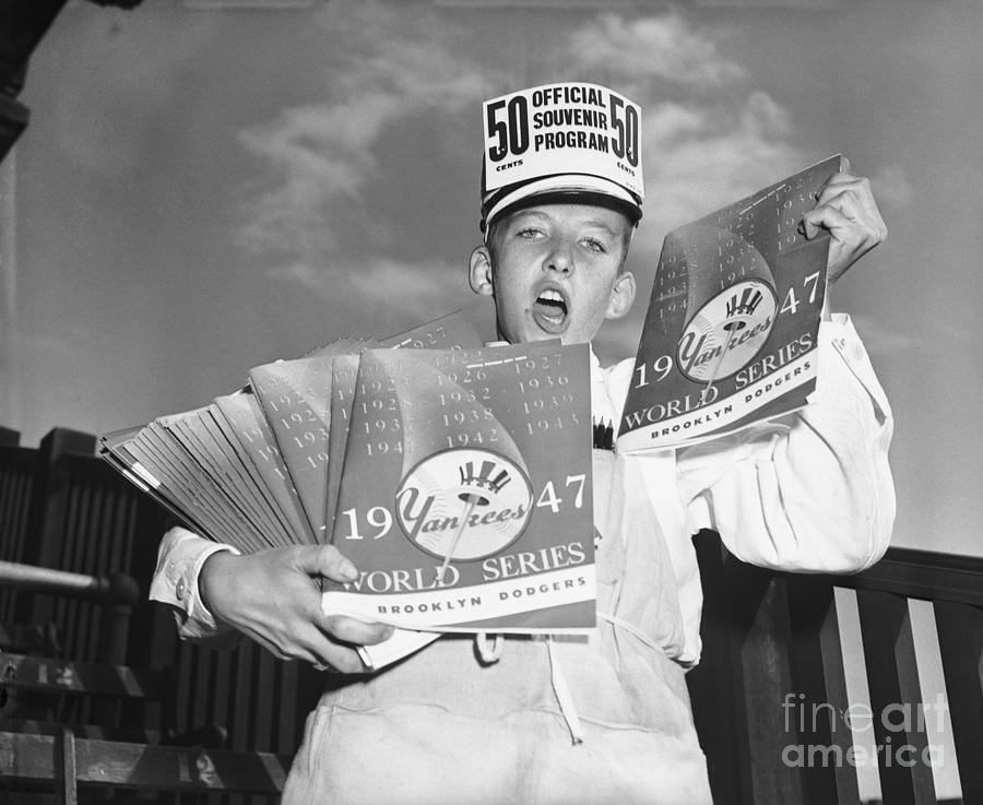 Boy Selling Yankee Souvenir Programs Photograph by Bettmann
