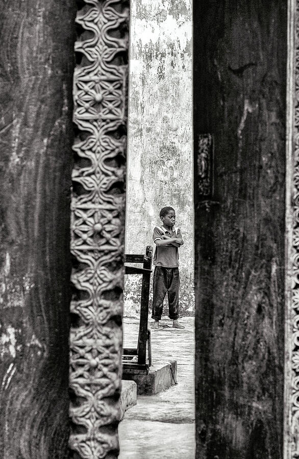 Boy Standing - Stone Town Zanzibar 3607 Photograph by Neptune - Amyn Nasser Photographer Boy Standing - Stone Town Zanzibar 3607 Photograph by Neptune - Amyn Nasser Photographer