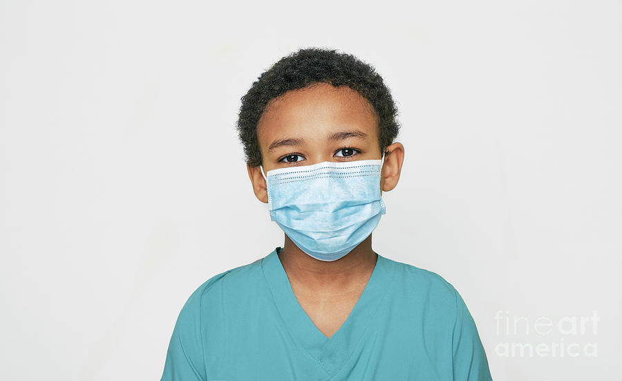 Boy Wearing Face Mask Photograph by Peakstock / Science Photo Library ...