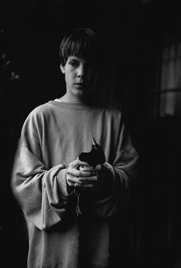 Boy With A Bird Photograph by Anders Ludvigson