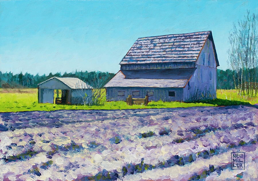 Boyer Barn Painting by Stacey Neumiller