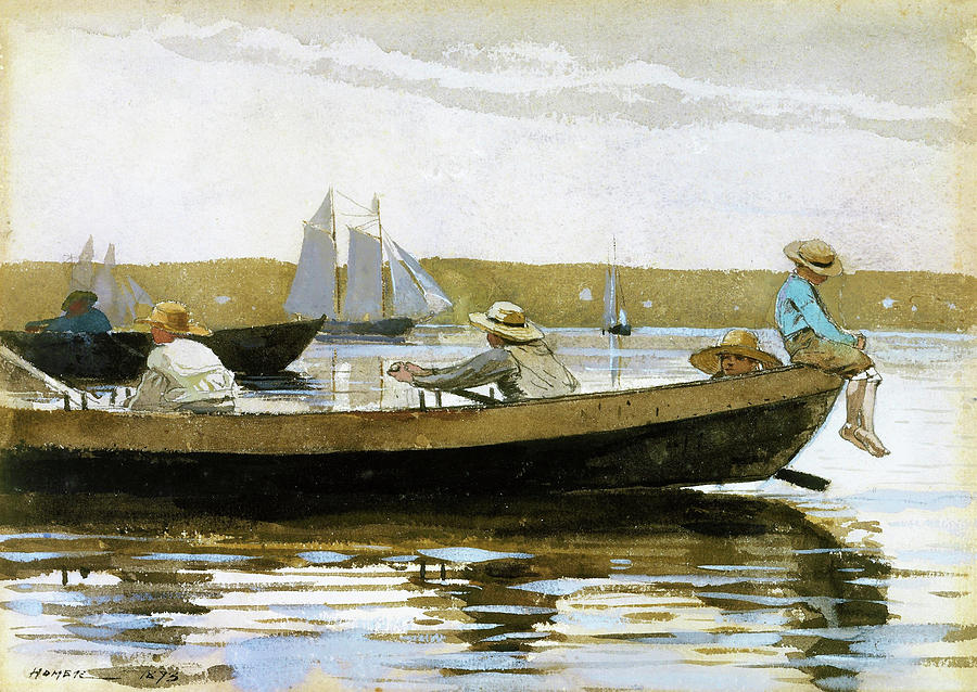 Boys in a Dory - Digital Remastered Edition Painting by Winslow Homer ...