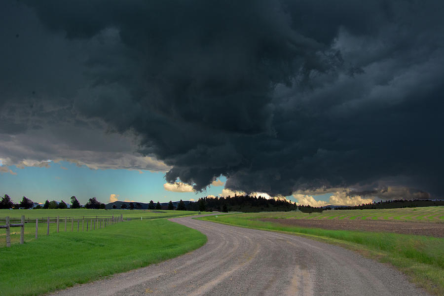 Bozeman, Montana Thunderstorm Photograph by Douglas Wielfaert
