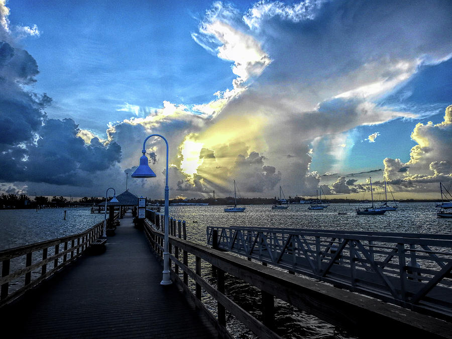 Bradenton Beach City Pier at Sunrise by Robert Stanhope Bradenton Beach City Pier at Sunrise by Robert Stanhope