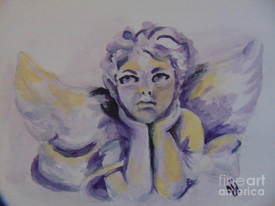 Bradyns Angel Painting by Saundra Johnson