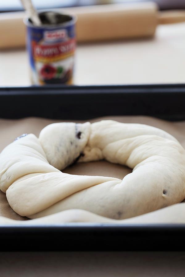 Braided Poopy Seed Bread Before Baking Photograph by Yelena Strokin