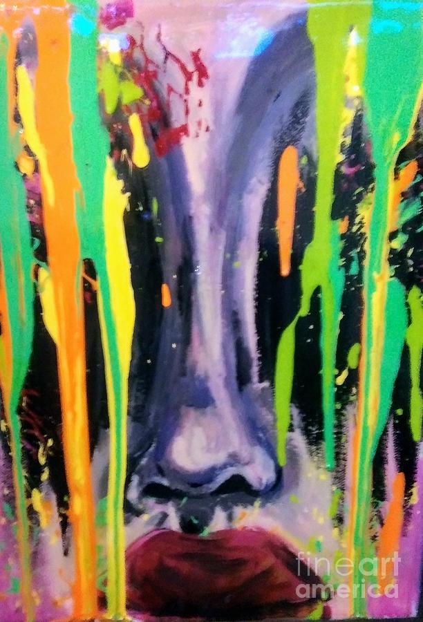 Resin Painting - Brain Bleed by Jonathan Peterson Resin Painting - Brain Bleed by Jonathan Peterson