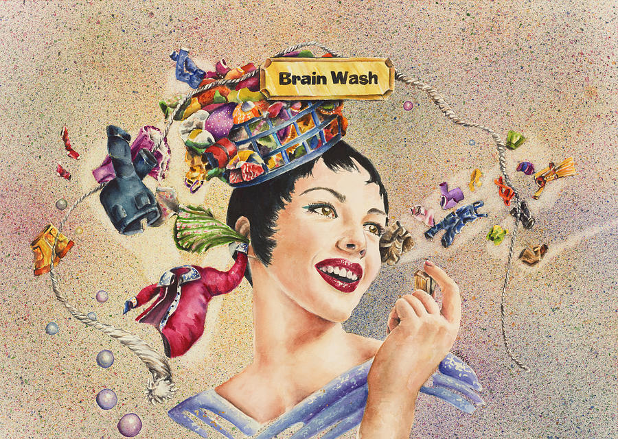 Brain Wash Painting by Charlsie Kelly