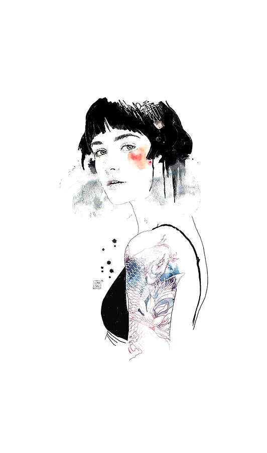 Bralette Girl Digital Art by Fortuna Bawita - Pixels