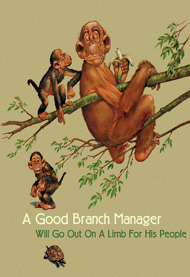Branch Manager Painting by Wilbur Pierce
