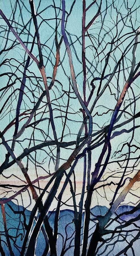 Santa Monica Painting - Branches - Santa Monica Mountains by Luisa Millicent