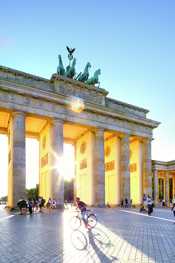 Brandenburg Gate In Berlin Digital Art by Francesco Carovillano