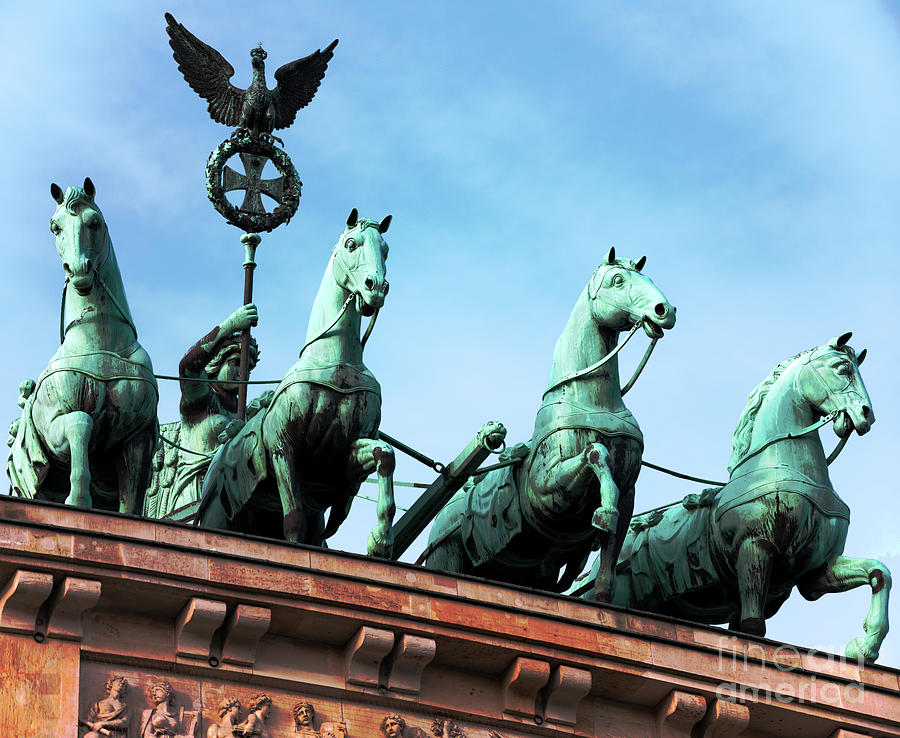Brandenburg Gate Quadriga in Berlin Photograph by John Rizzuto