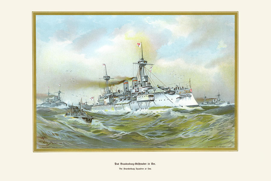 Brandenburg Squadron at Sea Painting by G. Arnold - Fine Art America