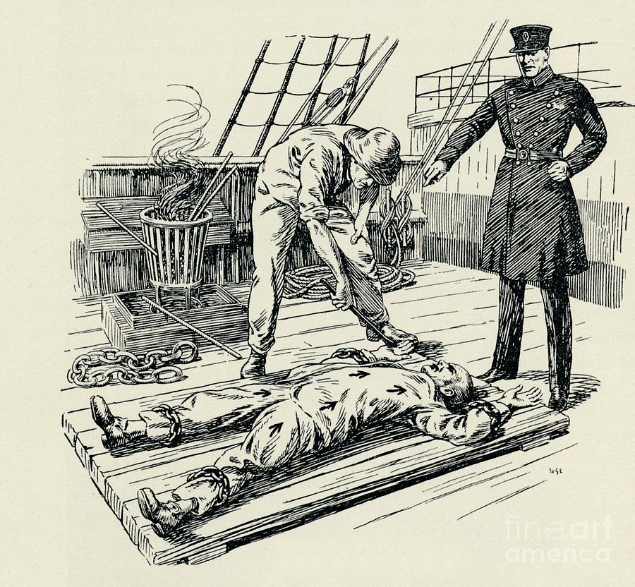 Branding Of A Convict, 1829, 1934 Drawing by Print Collector