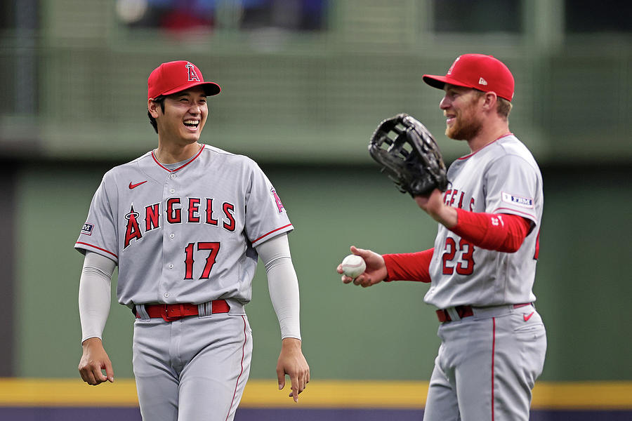 Brandon Drury And Shohei Ohtani Photograph by Stacy Revere