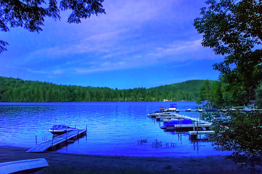 Sunset Photograph - Brant Lake NY Blue Hour  by Christina Rollo