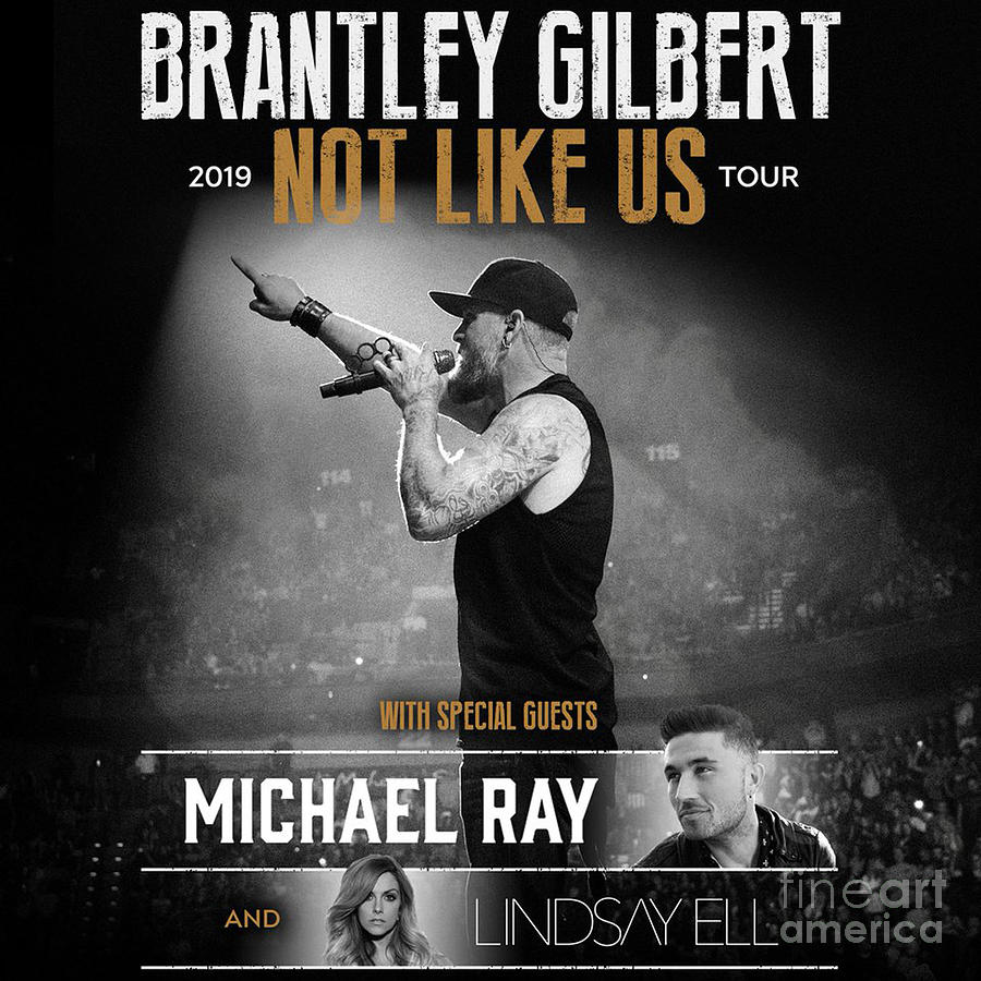 Brantley Gilbert Tour 2019 Photograph by Michelle Kay